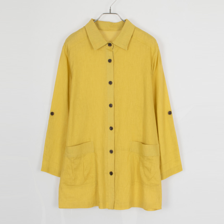 noa-ge ( size : L ) linen jacket