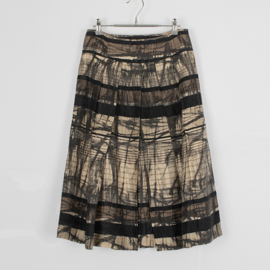 hiroko koshino ( 권장 L , made in japan ) linen skirt