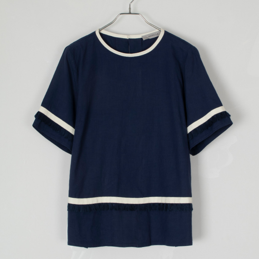 marella by maxmara ( 권장 XL ) linen 1/2 blouse