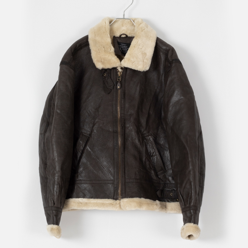 military ( size : men L ) leather jacket