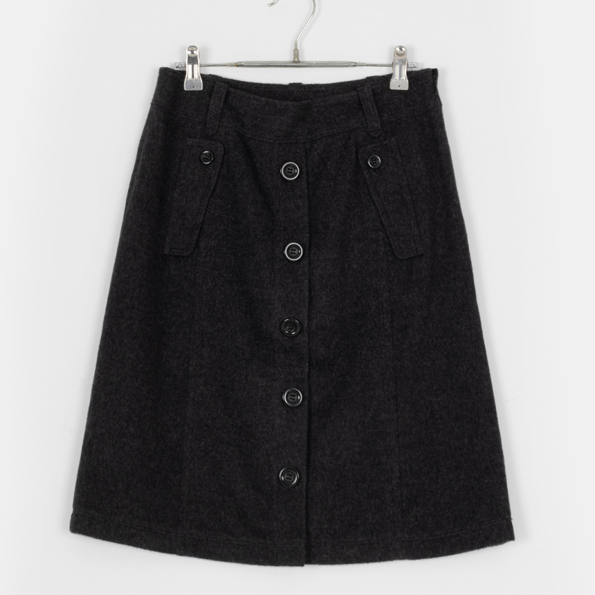 cara o cruz ( 권장 L , made in japan ) wool skirt
