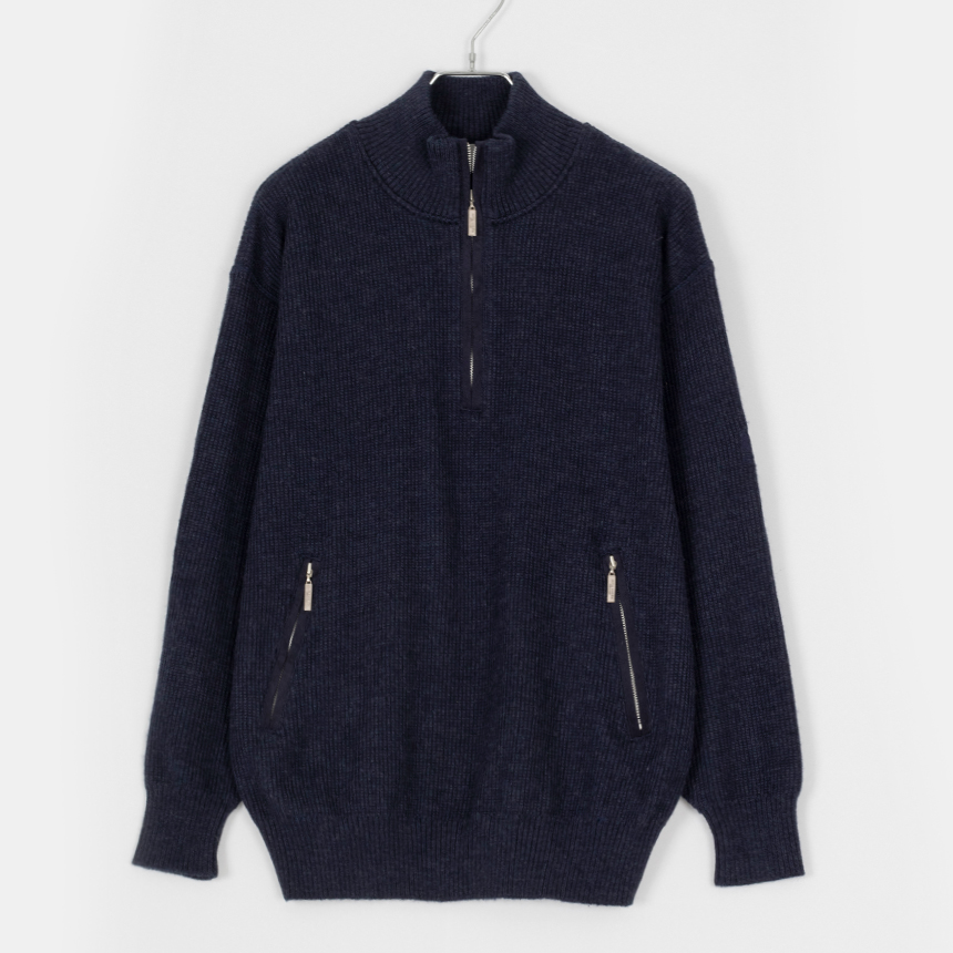 mila schon ( 권장 L , made in japan ) harf zip-up knit