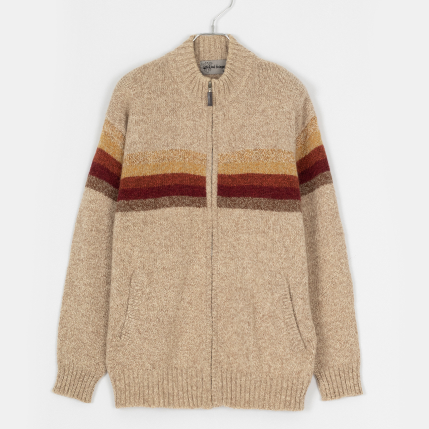 weekend swinger ( size : men M ) zip-up wool jacket