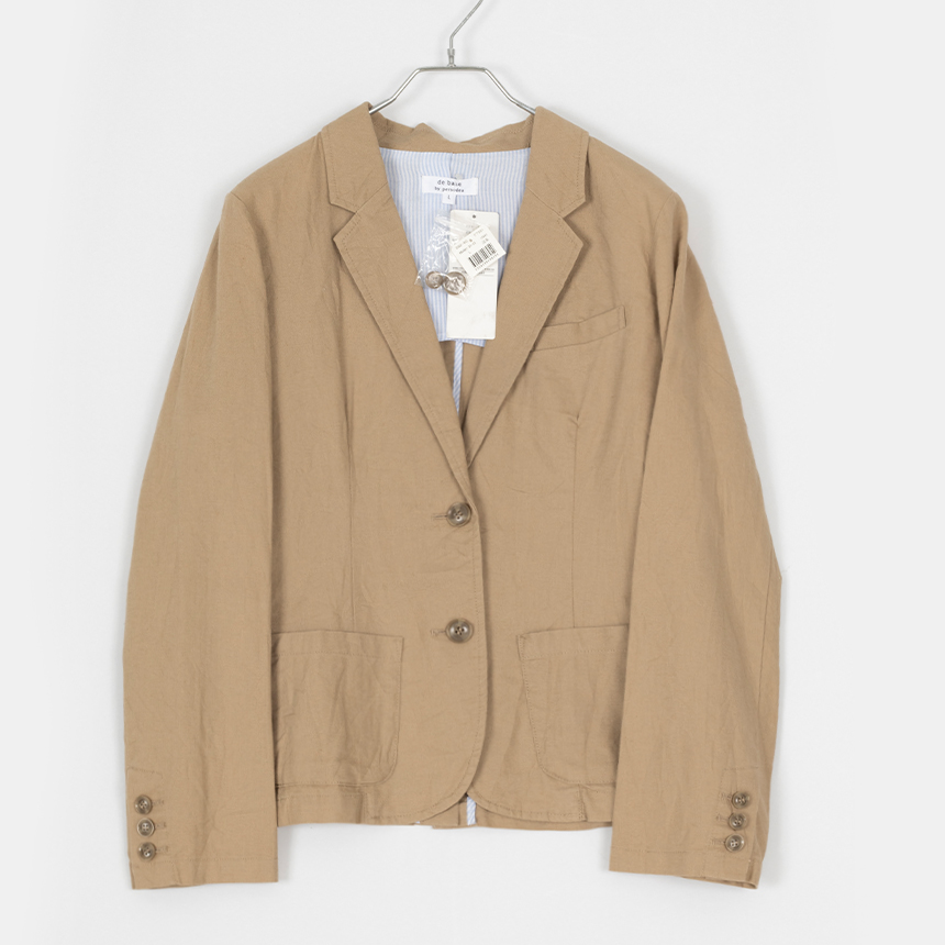 ( new ) persodea ( size : L ) linen jacket