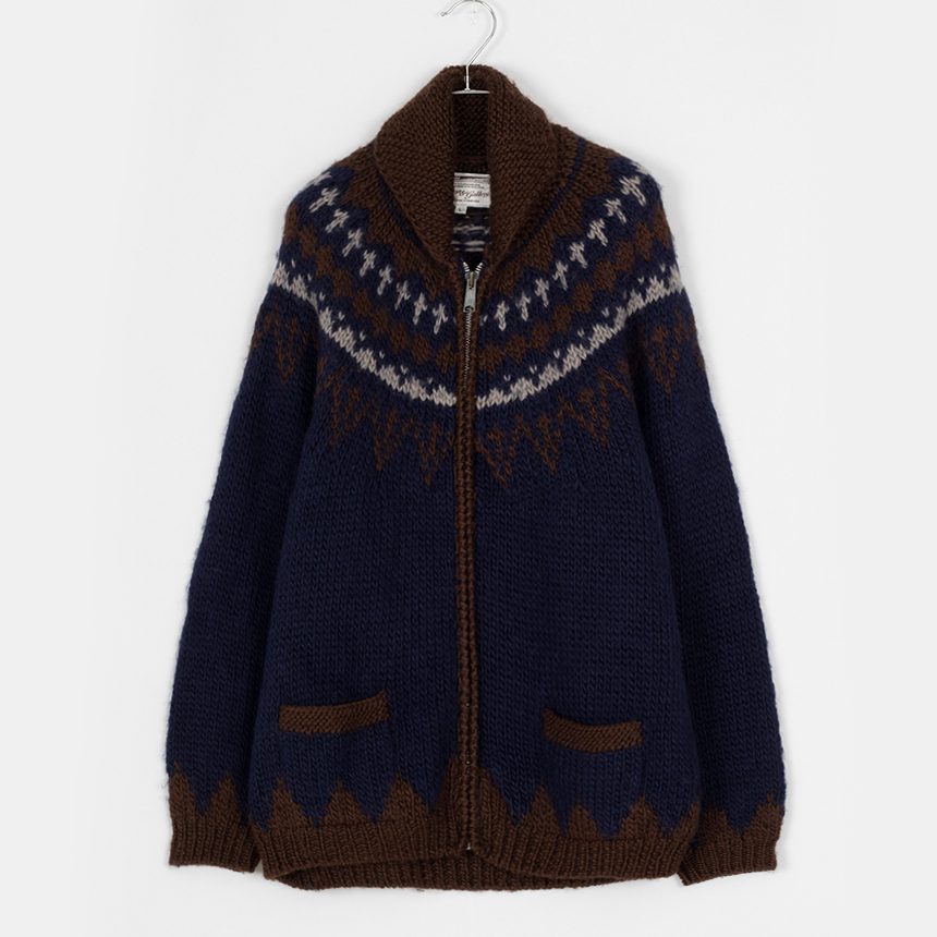 boston&amp;gallery ( size : men L ) zip-up wool jacket