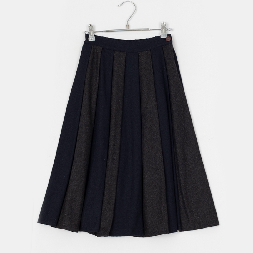 hamble ( size : F ) banding wool skirt