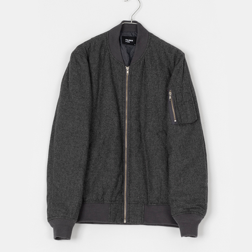 edwin ( size : men L ) zip-up wool jacket