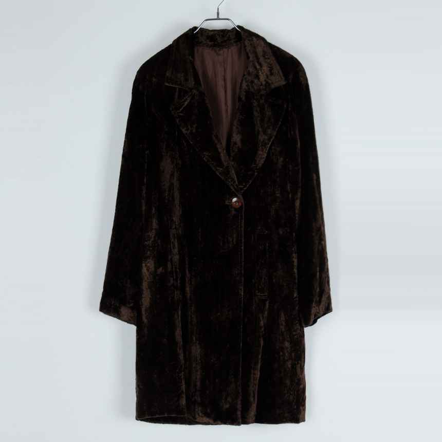 faire la bis ( size : M , made in japan ) velvet long jacket
