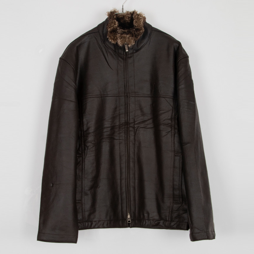 h ( size : men M ) fake leather jacket