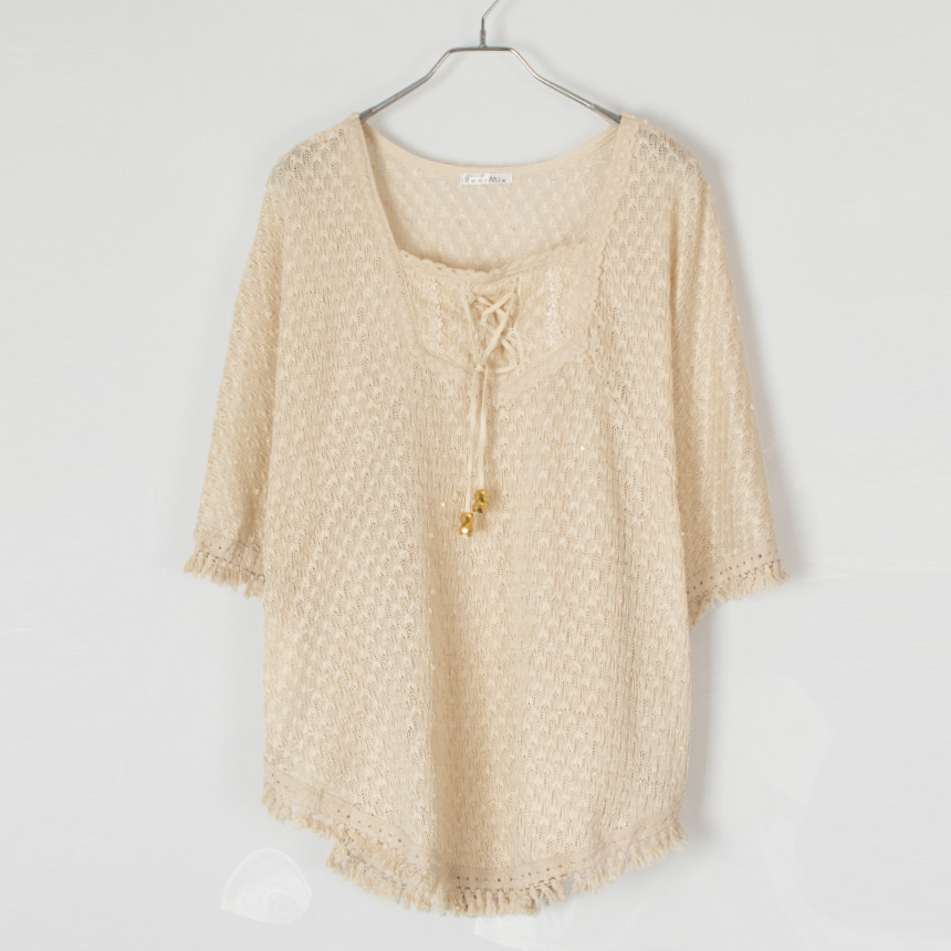 reor mix ( size : XL ) cape blouse
