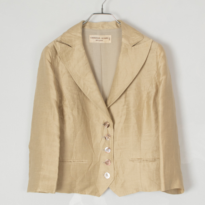 christian aujard ( 권장 L , made in japan ) linen jacket