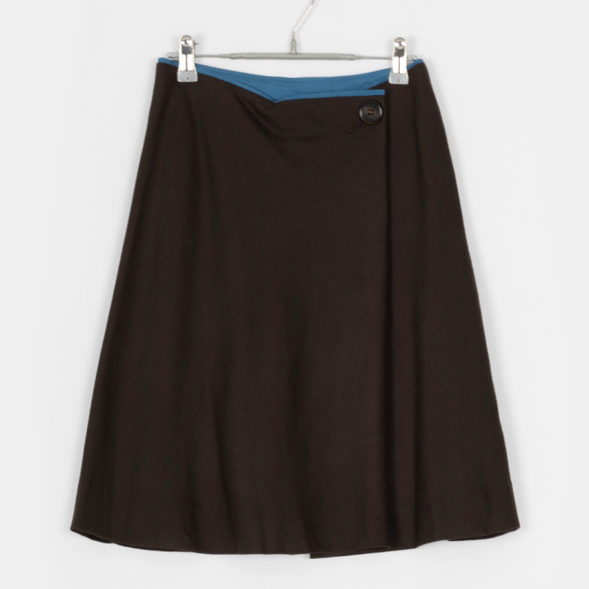 creel&#039;horaire ( size : M , made in japan ) wool skirt