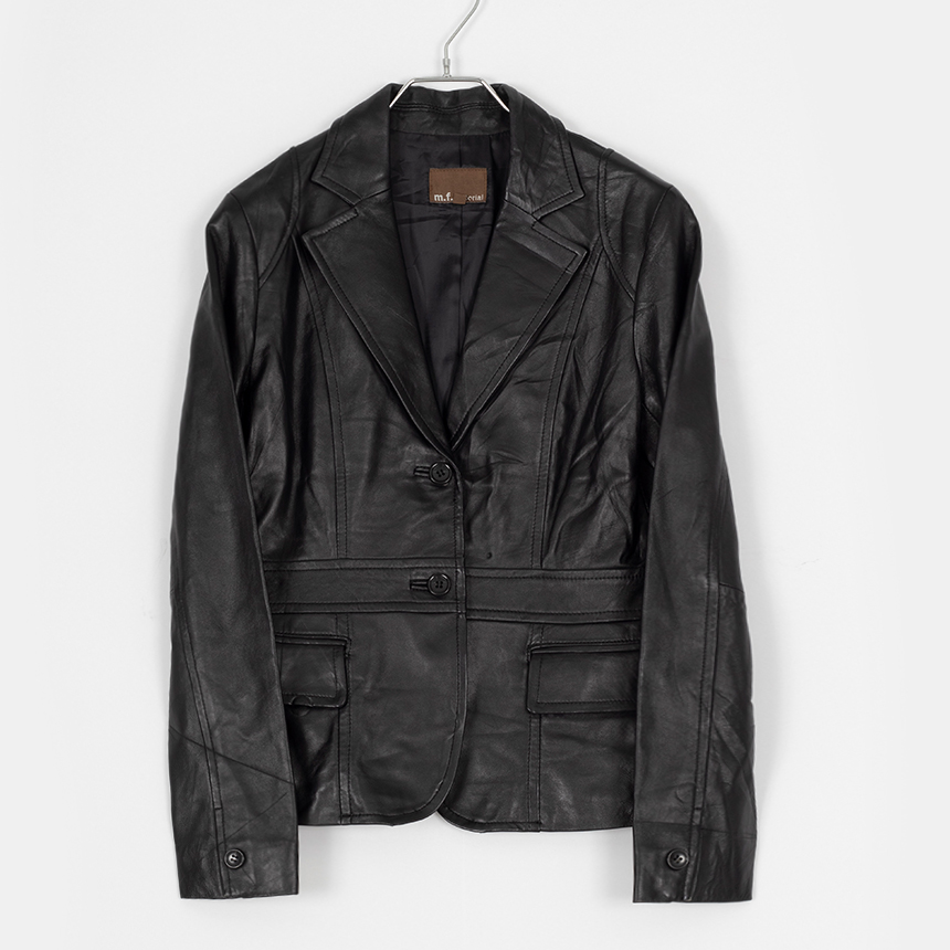 m.f.editorial ( size : M ) leather jacket