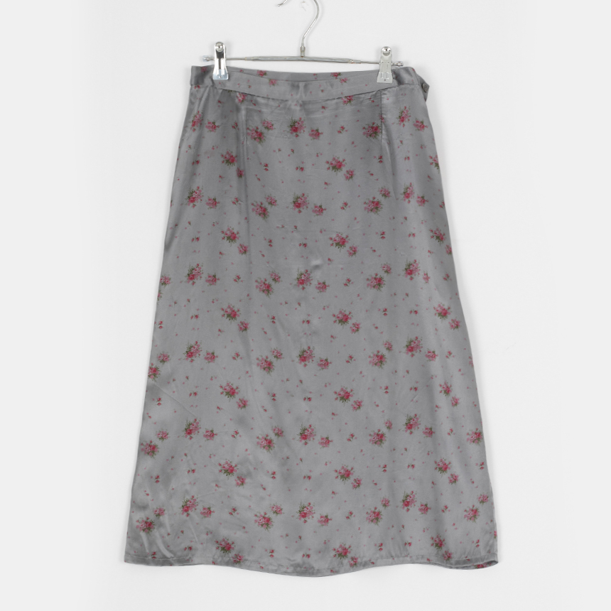 agnis b ( 권장 L - XL , made in france ) silk skirt