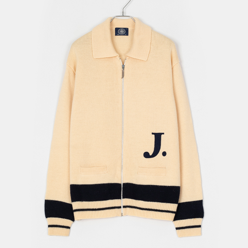 j.press ( size : men L ) zip-up wool jacket