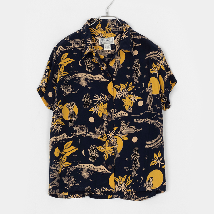 avanti ( size : M ) 1/2 silk shirts