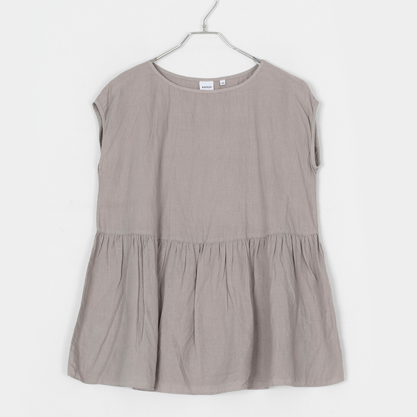 aspesi ( 권장 M ) sleeveless linen blouse