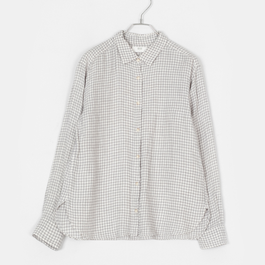 uniqlo ( size : L ) linen shirts